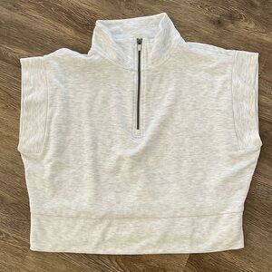 Danskin Cropped Quarter-Zip Sweater